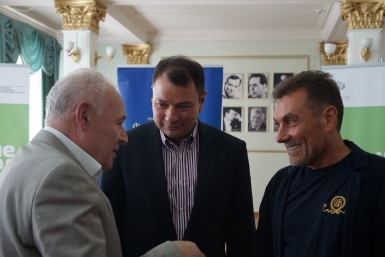 Владимир Печеный, Юрий Итин, Евгений Марчелли Вероника Рыбальченко, ИА MagadanMedia