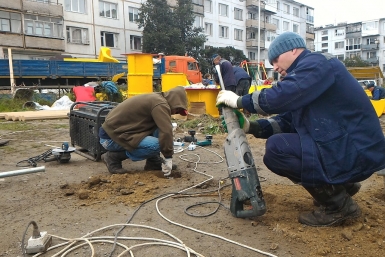 Новая детская площадка появилась в одном из магаданских дворов Из архива Антона Басанского