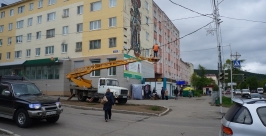 Светофор на перекрестке улиц Гагарина и Парковой в Магадане вновь заработал Сергей Гужвенко, MagadanMedia