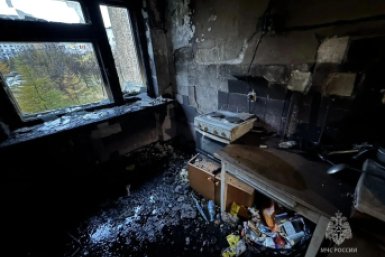 С места происшествия ГУ МЧС России по Магаданской области