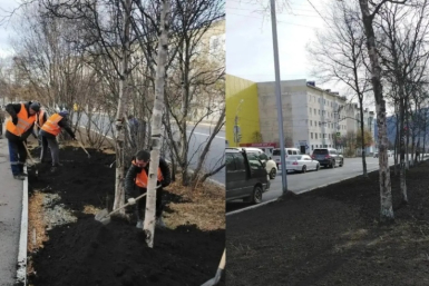 Магадан продолжают благоустраивать Источник