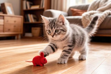 Купил мячик за тысячу — кот играет с коробкой. Знакомо? Как выбрать игрушку