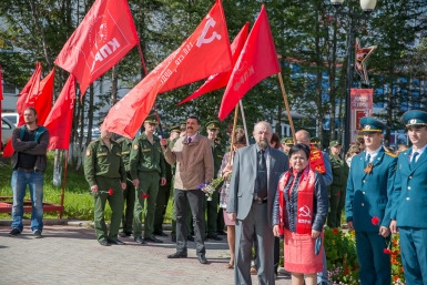 Коммунисты Колымы приняли участие в митинге ко Дню окончания Второй мировой войны Александр Крылов, MagadanMedia
