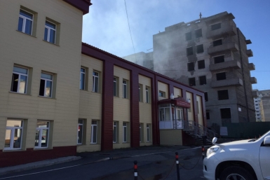 Возгорание произошло на Советской, 15 Александр Крылов, MagadanMedia