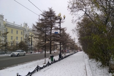 Проспект Ленина в Магадане Андрей Судаков  https://instagram.com/avsudakov