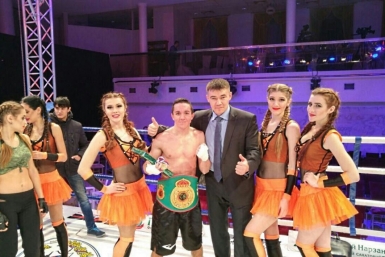 Магаданец Вячеслав Мирзаев стал чемпионом мира среди профессионалов по версии UBO Из архива Вячеслава Мирзаева
