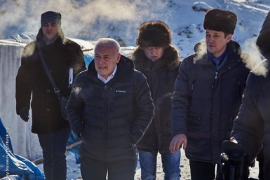 Губернатор в Сусумане Юрий Слюньков
