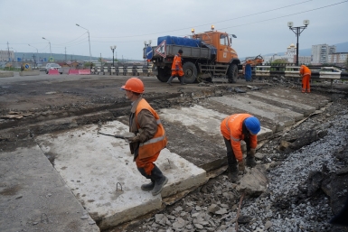 Ремонт моста Мария Золотарева, MagadanMedia