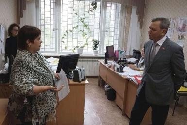 Сергей Абрамов в Сеймчане Пресс-служба Магаданской областной Думы