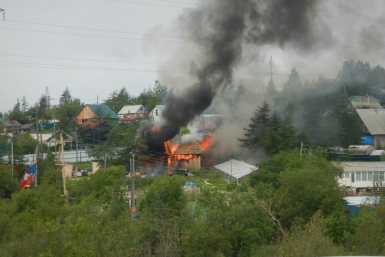 Пожар на 1-й Садовой Из социальных сетей
